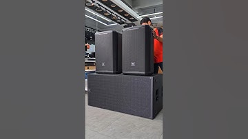 JBL PRX915 with SRX928S Dual 18-inch Woofers, the sound is so cool! #audio #jbl #shorts #fyp