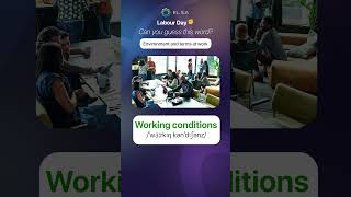 Today's Labor Day! Let's learn English vocabulary related to work 🤩