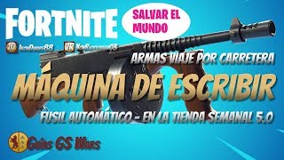 subfusil maquina de escribir tienda semanal fortnite parche 5 0 - hoja tormenta fortnite perks