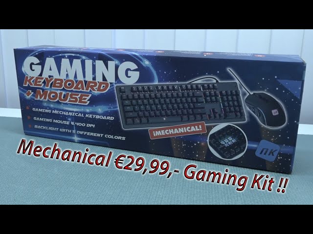 Aldi Gaming Mechanical €29,99,- Gaming Keyboard & Muis Kit -