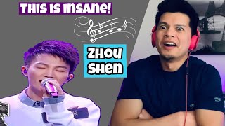 This man's Voice is Unbelievably out of this world | Zhou Shen  “Time to Say Goodbye” | MB Reacts