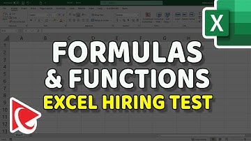 How to Pass EXCEL TEST FOR JOB INTERVIEW – FORMULAS & FUNCTIONS to Ace Your Excel Hiring Assessment!
