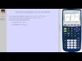Rsolution graphique dquations et dinquations avec la calculatrice