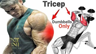 5 Best Tricep Exercises With Dumbbells Only 🔥