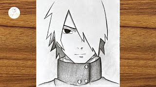 How To Draw Sasuke Uchiha step by step || Easy anime drawing || How to draw for beginners