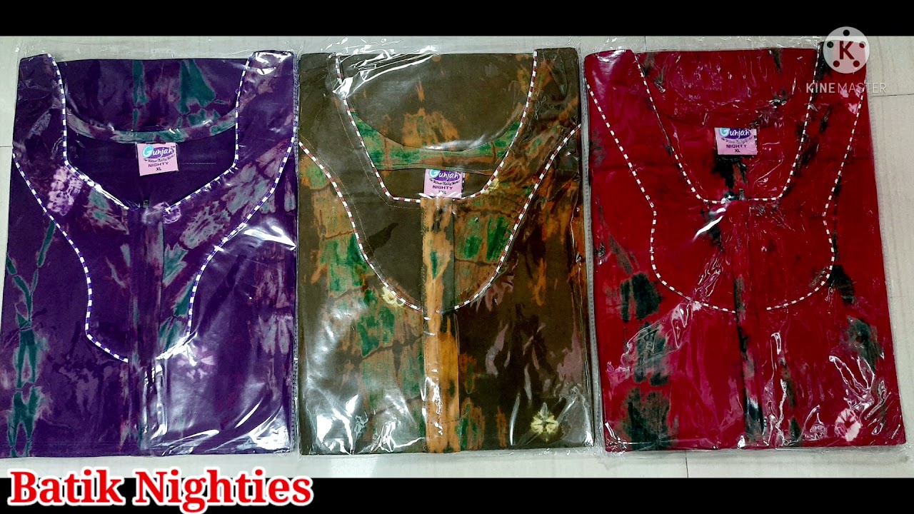 Batik Print Nighties Cotton nighties for women Dhaniha Fashions