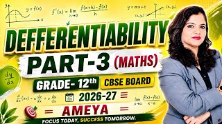 differentiability, part-3, Grade-12th, (maths), CBSE board 2926-27