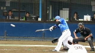 横浜DeNAベイスターズ2軍　ジェイミー・ロマック選手マルチ安打！20160410越谷市民球場