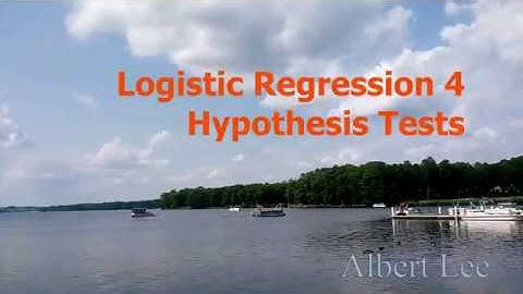 Logistic Regression Hypothesis Testing