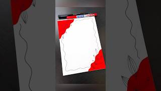 Aesthetic Page Border Design Tutorial | Easy Doodle Frame for School & College Projects Beginners