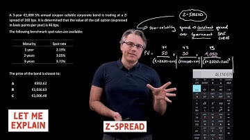 Z-spread, zero-volatility spread (for the @CFA Level 1 exam)