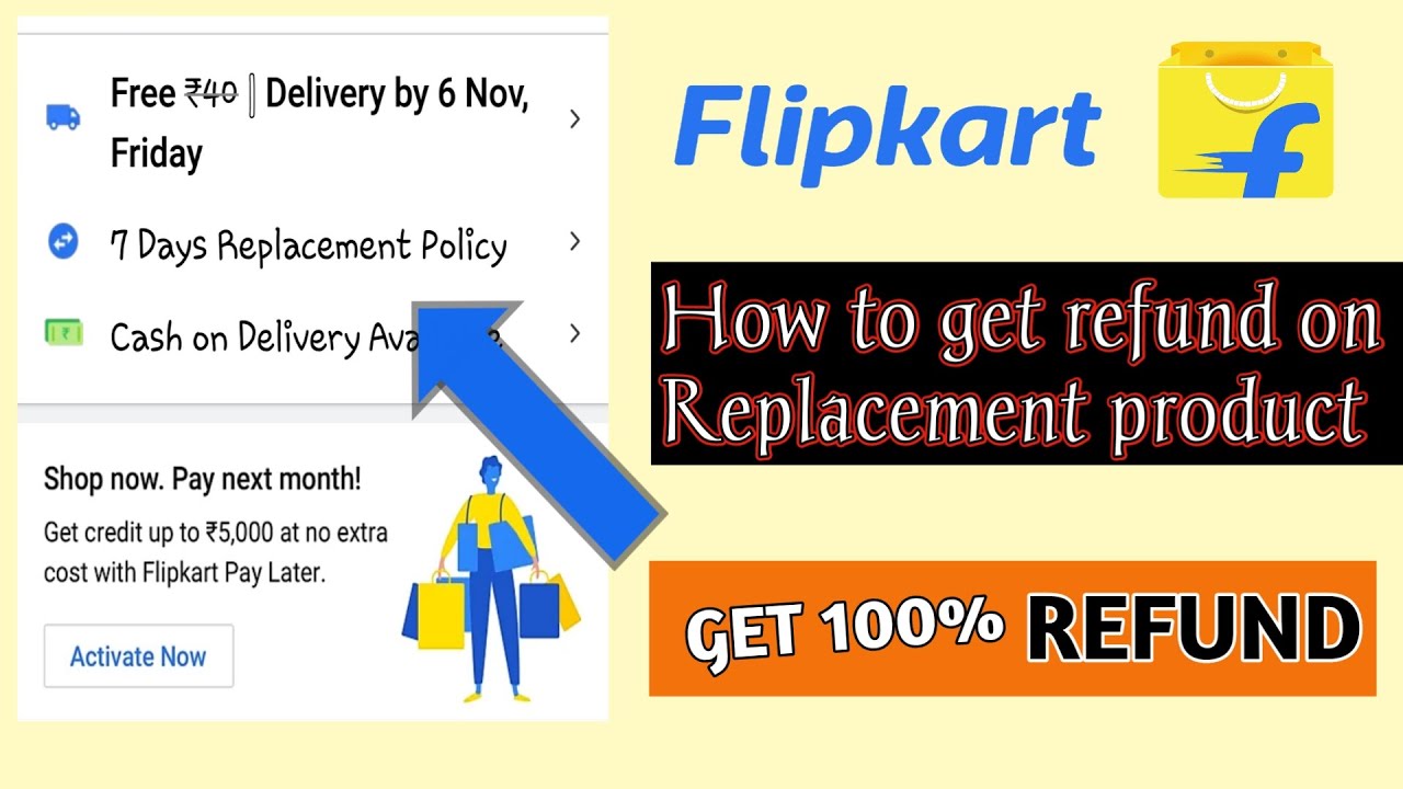 How to Get full Refund on Replacement Product in flipkart 100