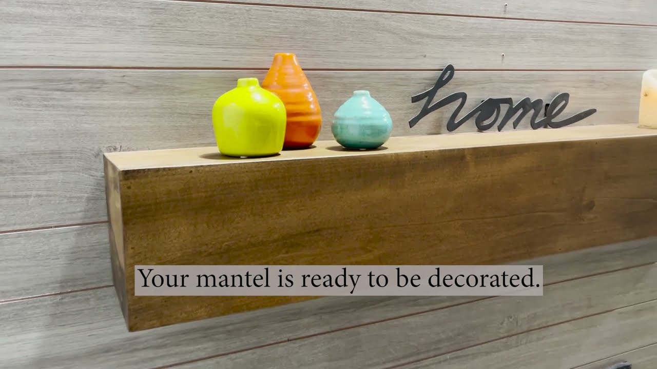 URBANDI Fireplace Mantel Installation - YouTube