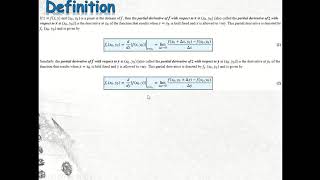 PARTIAL DERIVATIVES: PART 2 - Some Examples