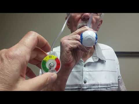 Respiratory Muscle Training Device: The Breather with manometer for feedback