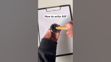 How to write Alif in Arabic Calligraphy Thuluth #art #shorts #artshorts