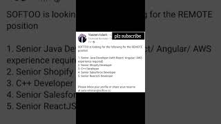 Senior java developer required