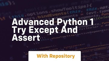 Advanced python 1 try except and assert