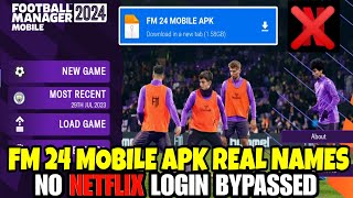 FM 24 Mobile apk download - No Netflix Login ❌ football manager 2024 mobile download