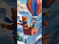 Cat and Mouse Fly Together #kidstories #storywhisper #catshorts #catvideos #catstories #catlovers