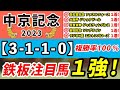 【中京記念2023】「3-1-1-0」複勝率100%!妙味十分の1強はコレ!先週函館記念は本命馬◎ルビーカサブランカが4人気2着!