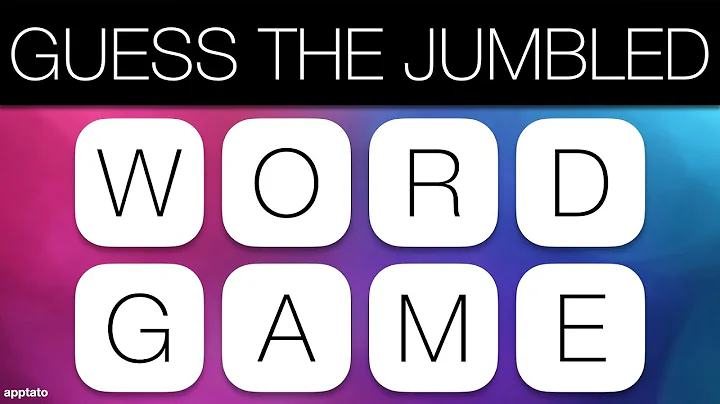 GUESS THE JUMBLED WORD GAME #1 - Unscramble all 25 Scrambled General Knowledge Trivia Words