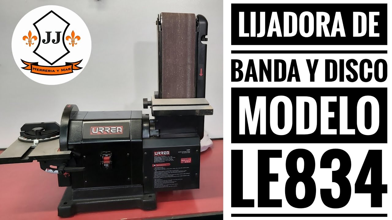 Lijadora De Banda Disco HP 4" x 36" URREA Modelo LE834 - YouTube