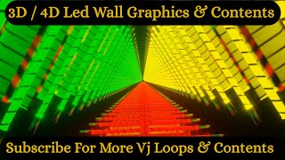 Vj Loop 112 Dj Loop Club Visuals | Ledwall Background | Green And Red Green Neon Lamp Light #vjayush
