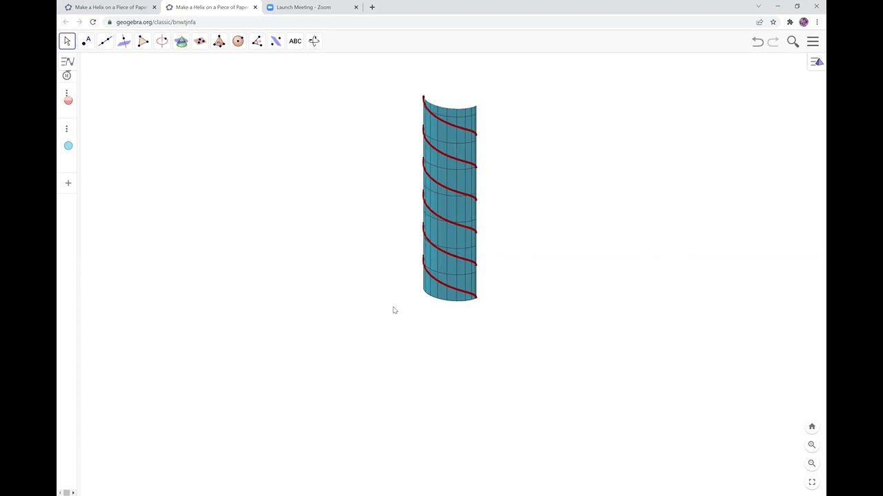 Making Helix on  a Piece of Paper