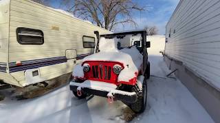 Attempting to Start the Mahindra Roxor in cold very cold Weather