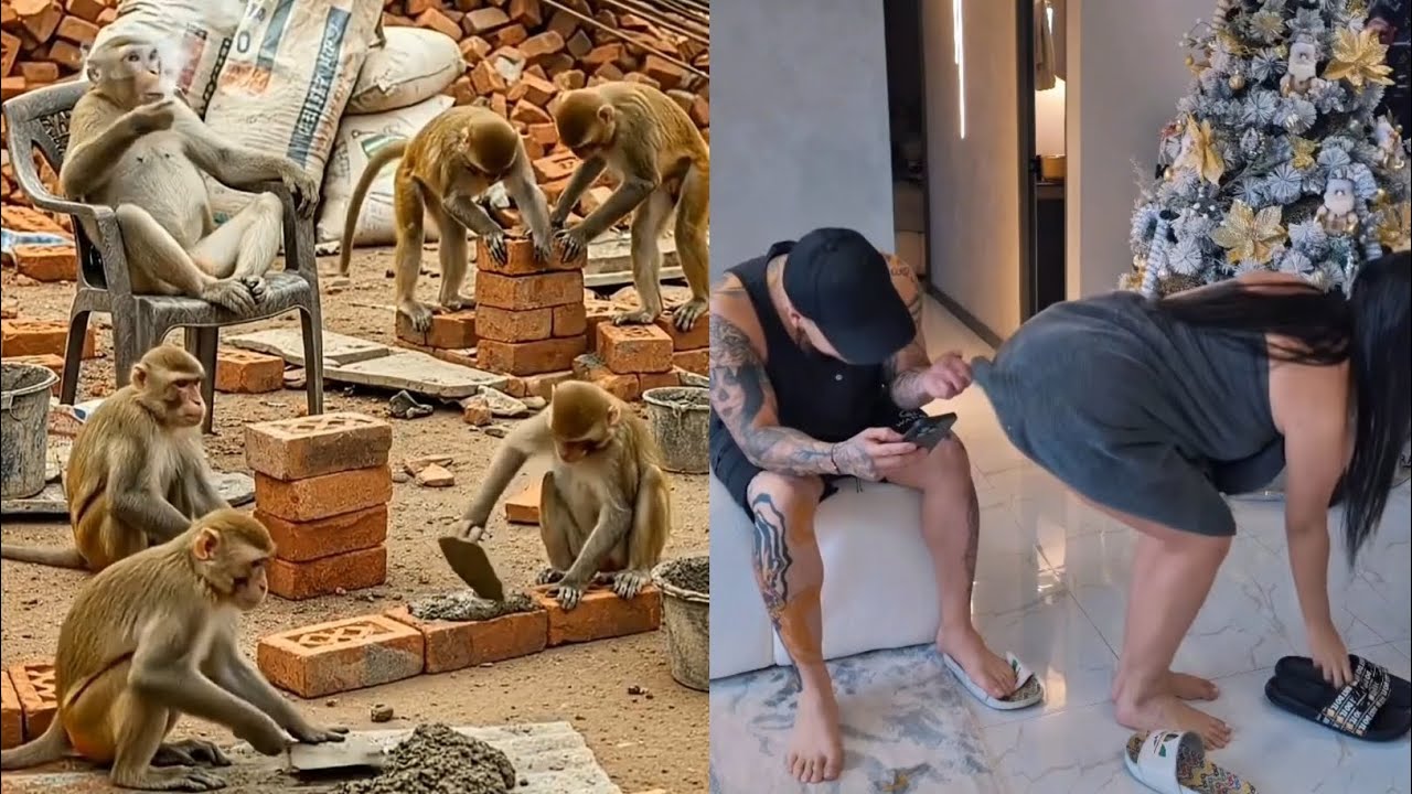 Funny comments episode 20 | Monkey make a building | Gymnastic video 