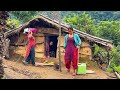 Peaceful Village Life in Heavy Rain | Relaxing Monsoon Vibes 🌧️🏡 'Rainfall Season ' Stage Of Nepal