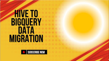 Hive to bigquery data Migration Approach