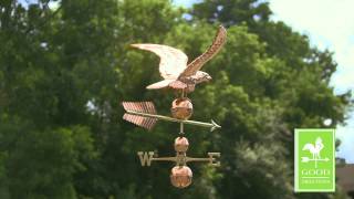 The official symbol of our great nation, this majestic eagle spreads its broad wings over the rooftop of your larger home, garage, 