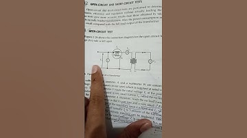 open ckt test on a transformer