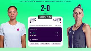 Antonia Ruzic vs Magda Linette Live Scores| WTA Wuhan 2025