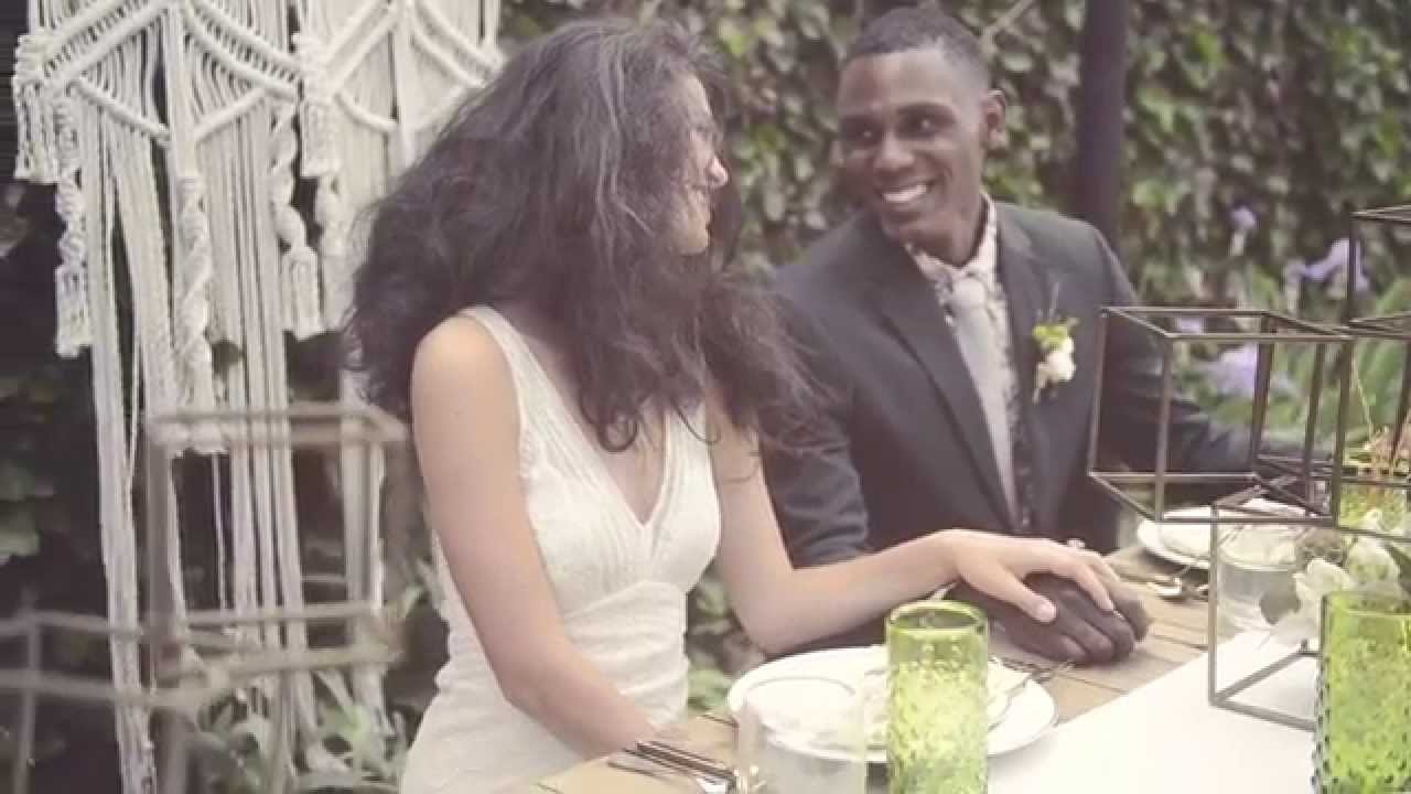 Modern/Rustic Backyard Garden Wedding Photo Shoot -- mywedding.com