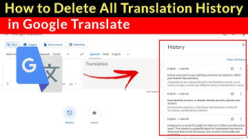 How to Delete All Saved Translation History From Google Translate?