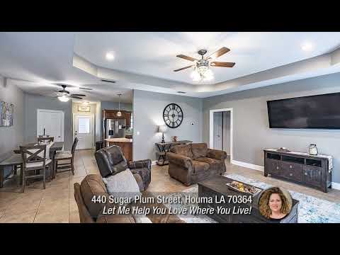 440 Sugar Plum Street, Houma, LA home video tour