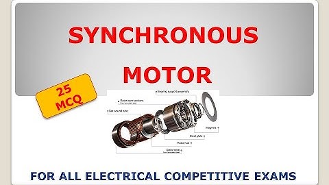 Electrical engineering Previous Years MCQ From Synchronous Motor|Electrical objective questions