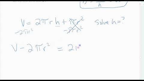 2.2 video 7  solving a Formula for a given variable