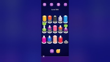 Nut Sort Level 593 Walkthrough | Nuts — Color Sort 593 solution