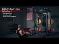 Home gym equipment  full body cable pulley exercises