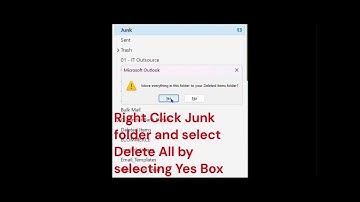 Microsoft Outlook Quick Cleanup of JUNK and Trash or Deleted Folder - By Microsysnet