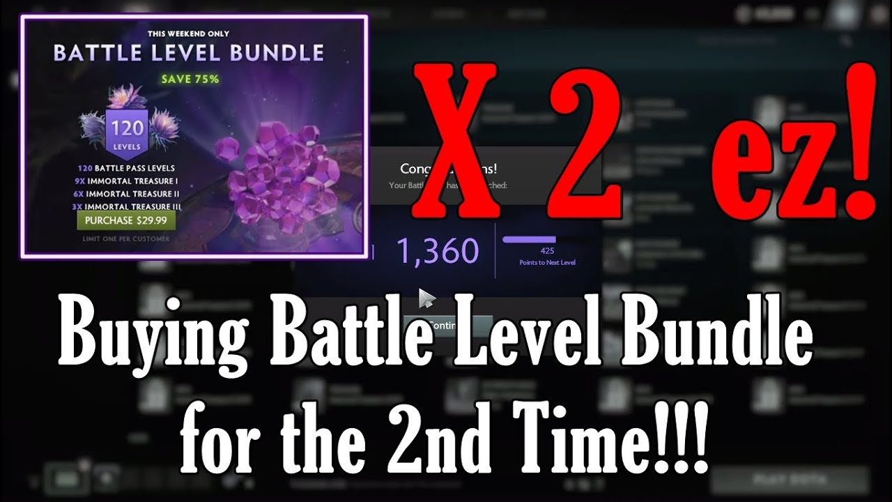 Buying the 2nd Battle Level Bundle 2019 (Bug still works)