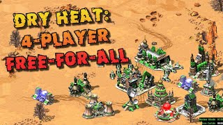 Good Game in Dry Heat: 4-Player Free-for-All Soviet vs. Yuri Online Multiplayer Red Alert 2 Gameplay