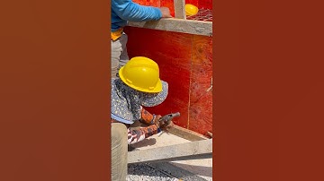 How to install footing formwork by skilled worker 😍​ #shorts