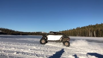 Snow donuts in the RZR Turbo
