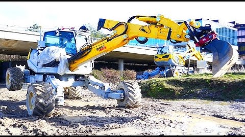 Terrain-Adaptive Planning and Control of Complex Motions for Walking Excavators