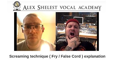 Alex Shelest Vocal Lessons - Screaming Technique ( Fry / False Cord ) explanation